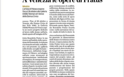 Dalla violenza alla rinascita. A Venezia le opere di Fratus